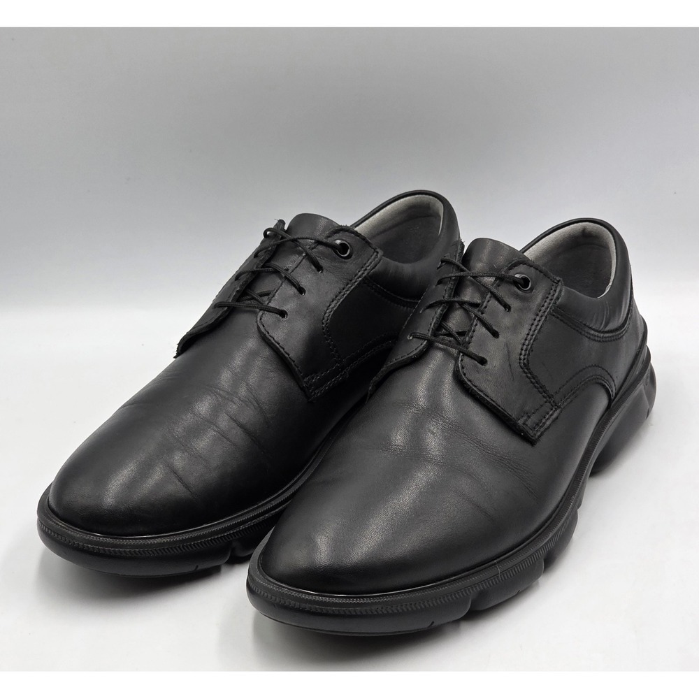 Johnston & Murphy XC4 Tanner Plain Toe Oxford 20-1317 Black Leather10M DualWidth - Picture 2 of 13